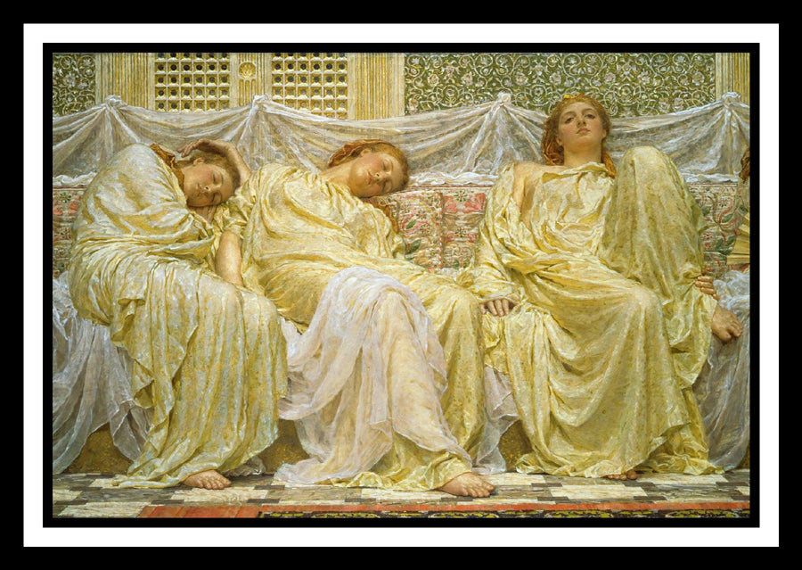 Dreamers (1882) | Albert Joseph Moore | Painting Art Print | Wall Frame