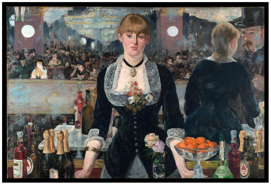 A Bar At The Folies Bergère | Edouard Manet | Painting Art Print | Wall Frame