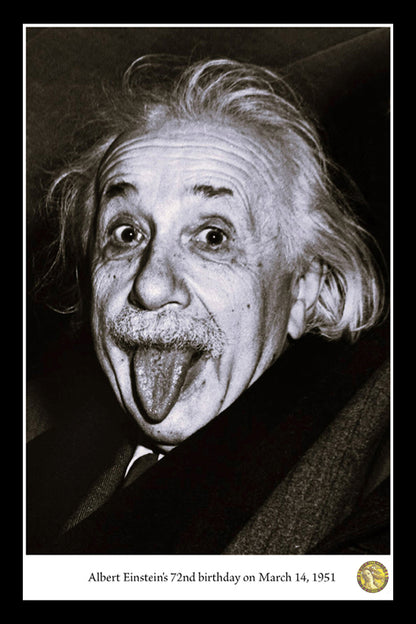 Albert Einstein’s Birthday 1951 | Vintage Iconic Photograph | Wall Frame