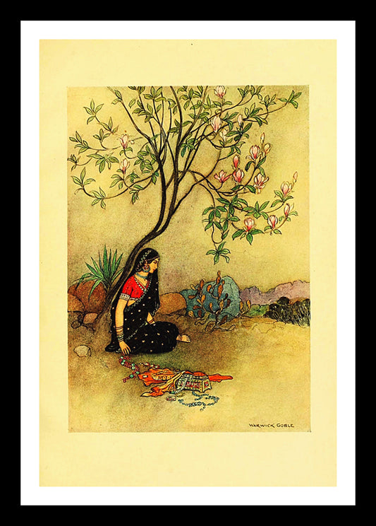 The Field Of Bones | Falk Tales of Bengal (1912) | Vintage Indian Folk Art Print | Wall Frame