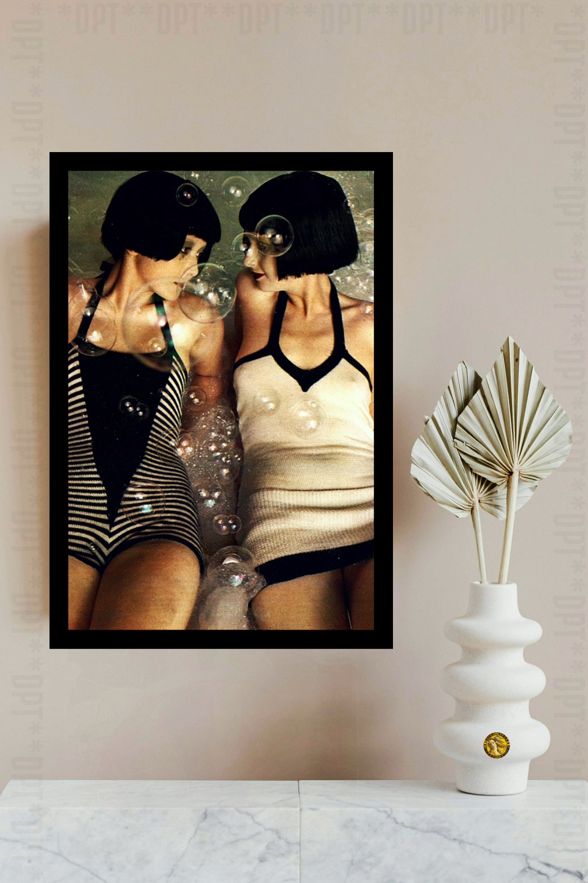 Playmates (1973)  Vintage Fashion Art Print | Wall Frame