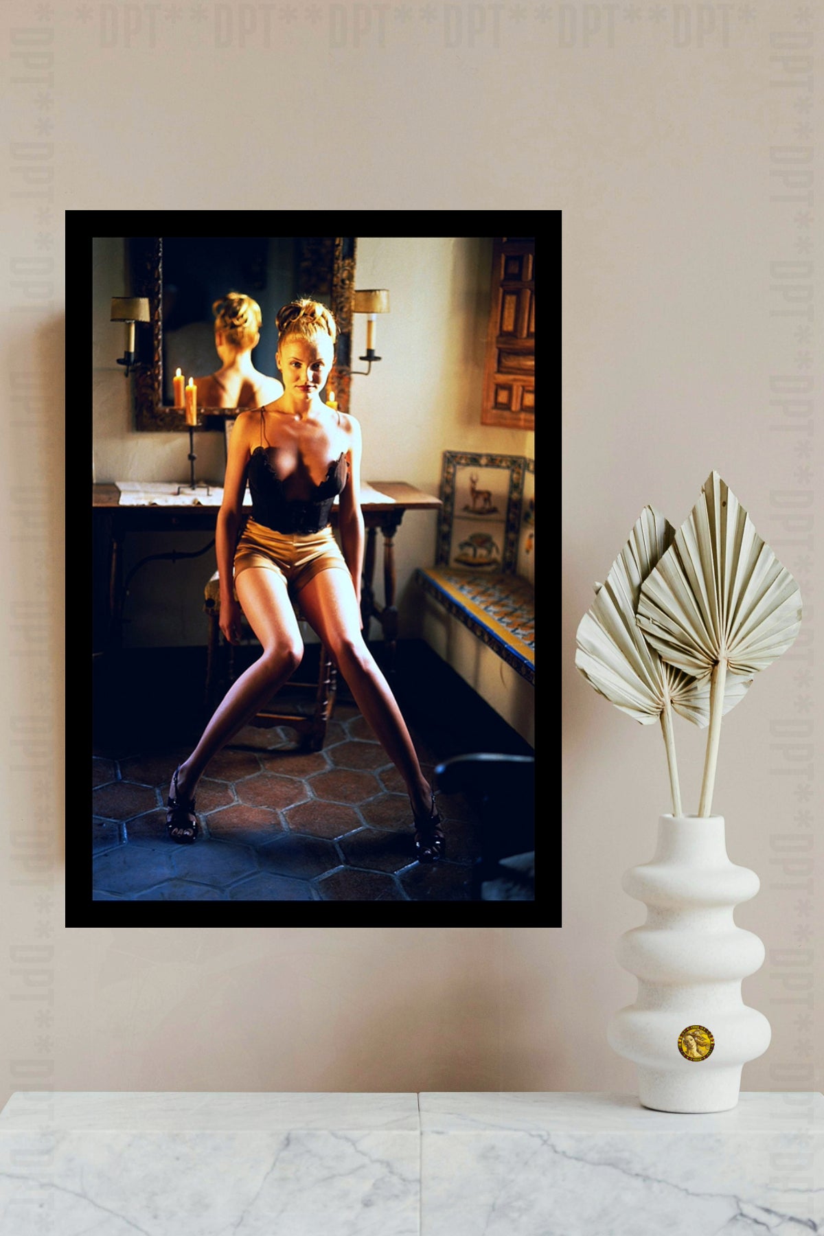 Cameron Diaz Los Angeles Magazine (1995) | Vintage Fashion Art Print | Wall Frame