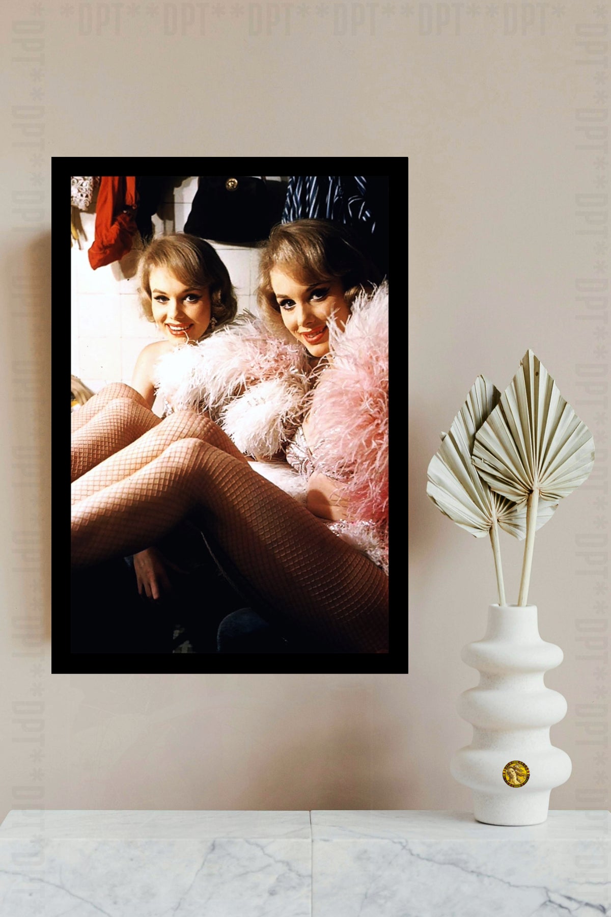 Kessler Twins (1963) | Vintage Fashion Art Print | Wall Frame