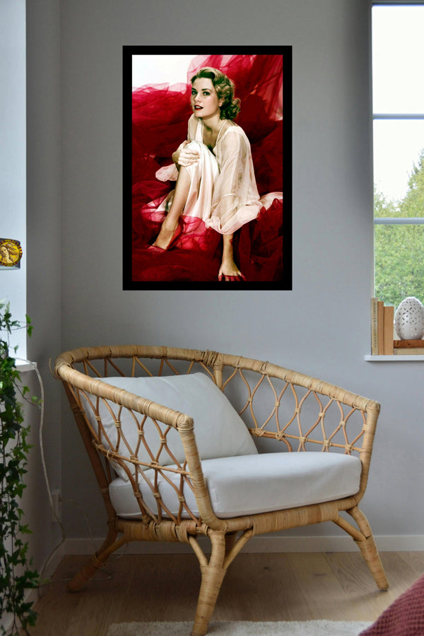 Grace Kelly (1954) | Vintage Fashion Art Print | Wall Frame