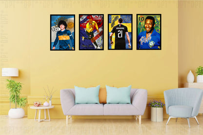 Pelé | Vintage Football Player | Art Print | Wall Frame