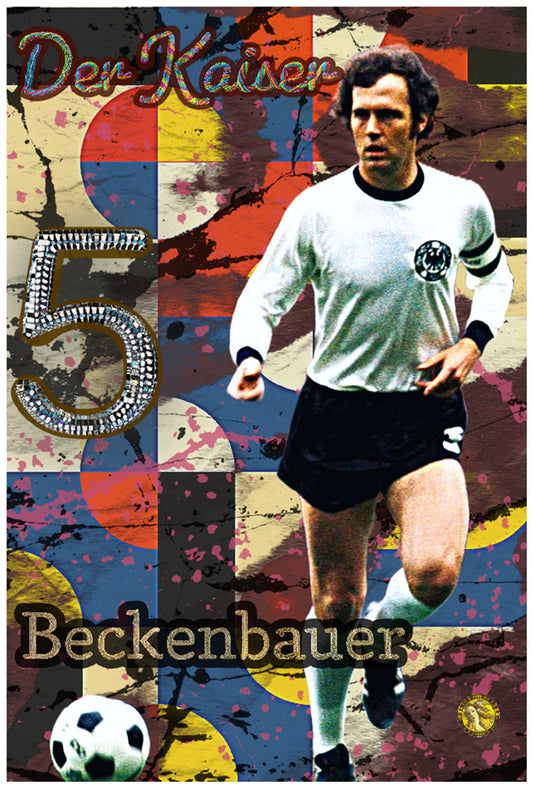 Franz Beckenbauer | Vintage Football Player | Art Print | Wall Frame