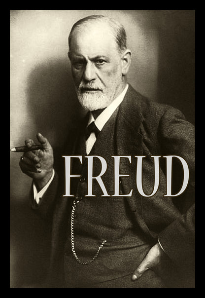 Sigmund Freud | Vintage Famous Personalities | Large Poster Art Print | Wall Frame