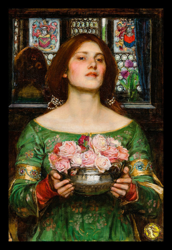 Gather Ye Rosebuds While Ye May (1908) | John William Waterhouse | Painting Art Print | Wall Frame