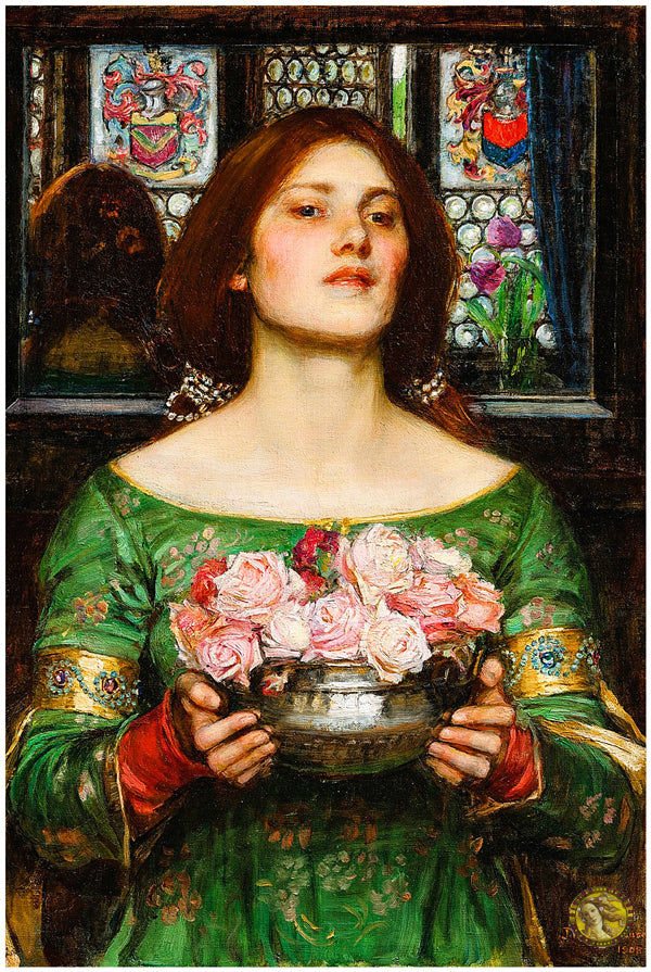 Gather Ye Rosebuds While Ye May (1908) | John William Waterhouse | Painting Art Print | Wall Frame