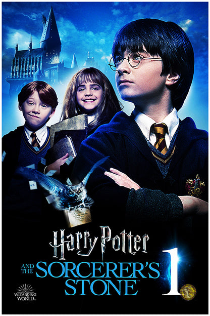 Harry Potter and the Sorcerer's Stone (2001) | Hollywood Movie Poster | Wall Frame