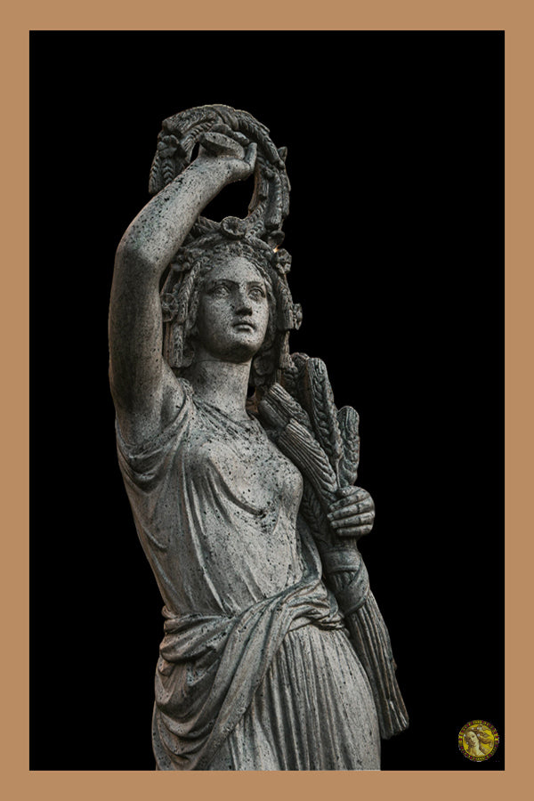 Demeter | Greek Goddess of Agriculture and Harvest | Vintage Sculptures | Art Print | Wall Frame