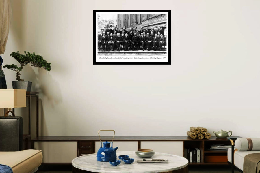 The Solvay Conference 1927 | Vintage Iconic Photograph | Wall Frame