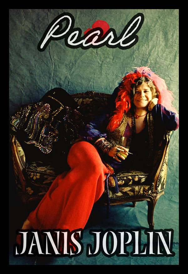 Janis Joplin Pearl | Music Portrait | Art Print | Wall Frame