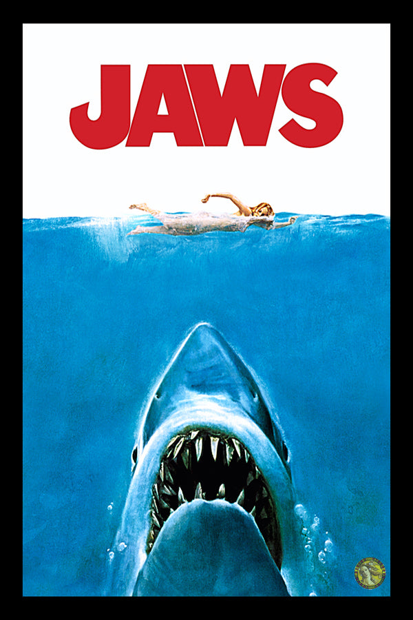 Jaws (1975) | Hollywood Movie Poster | Wall Frame