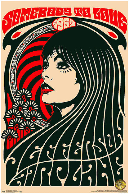 Somebody To Love | Jefferson Airplane | Vintage Concert Poster | Art Print | Wall Frame