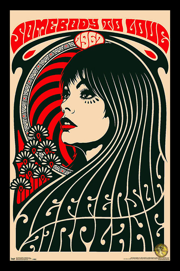 Somebody To Love | Jefferson Airplane | Vintage Concert Poster | Art Print | Wall Frame