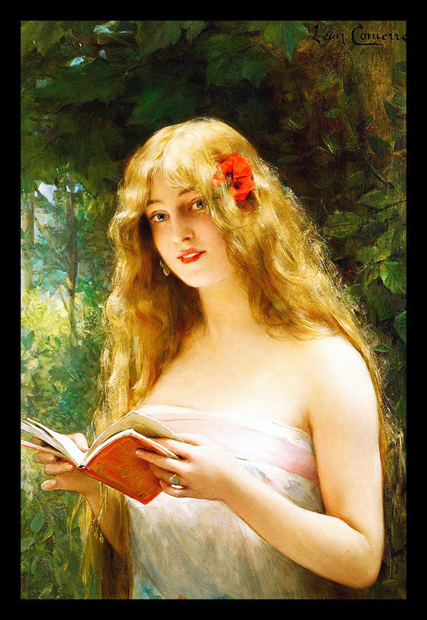 The Beautiful Reader | Léon François Comerre | Painting Art Print | Wall Frame