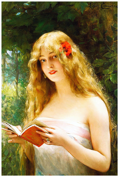 The Beautiful Reader | Léon François Comerre | Painting Art Print | Wall Frame