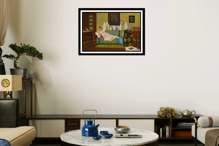 A Reverie, In The Artist’s House (1878) | John Atkinson Grimshaw | Painting Art Print | Wall Frame