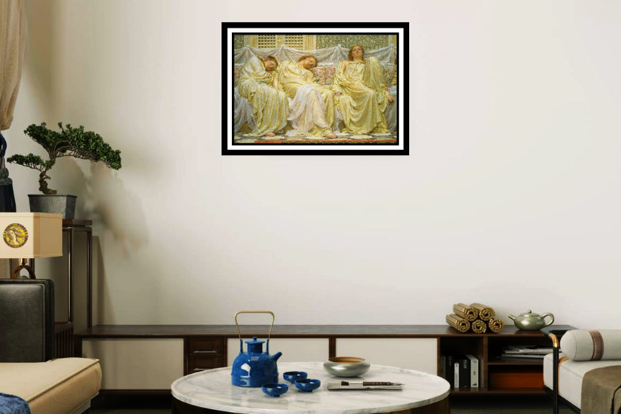 Dreamers (1882) | Albert Joseph Moore | Painting Art Print | Wall Frame