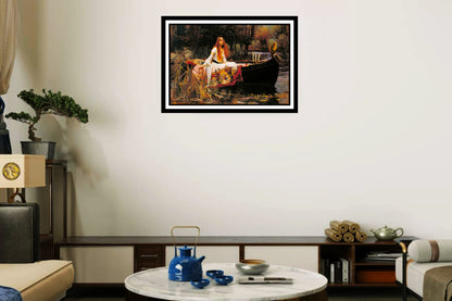 The Lady Of Shalott (1888) | John William Waterhouse | Painting Art Print | Wall Frame