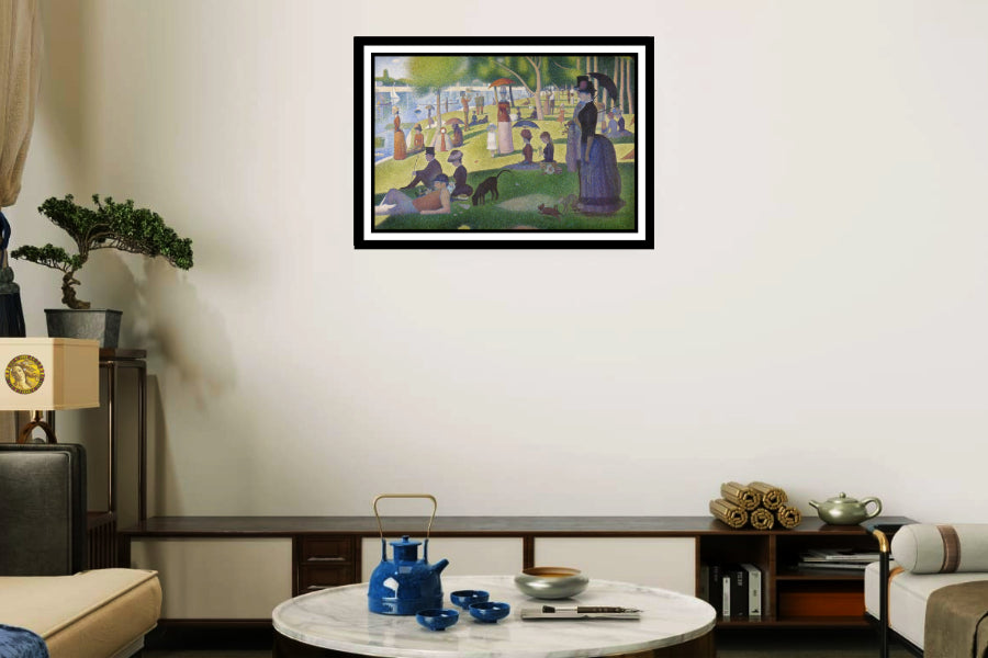 A Sunday on La Grande Jatte (1885) | Georges Seurat | Painting Art Print | Wall Frame