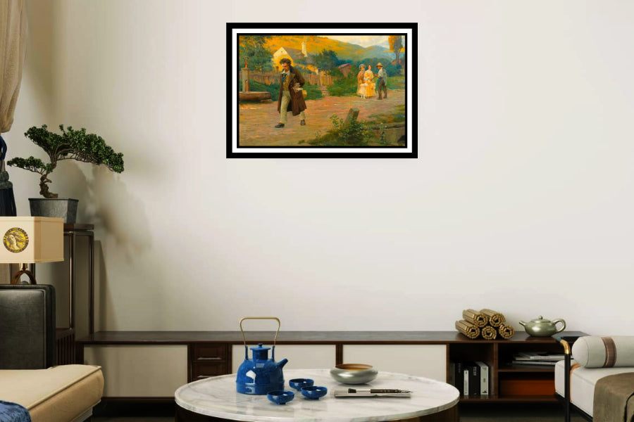 The Lonely Master Beethoven On A Walk Near Vienna (1922) | Otto Nowak | Painting Art Print | Wall Frame