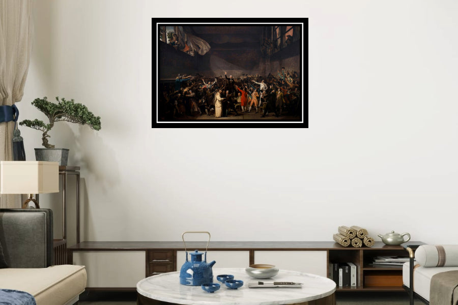 Oath of the Jeu de Paume, June 20, 1789 (1791) | Jacques-Louis David | Painting Art Print | Wall Frame