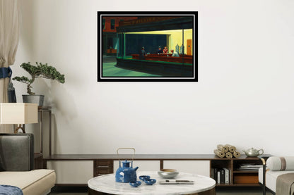 Nighthawks (1942) | Edward Hopper | Painting Art Print | Wall Frame