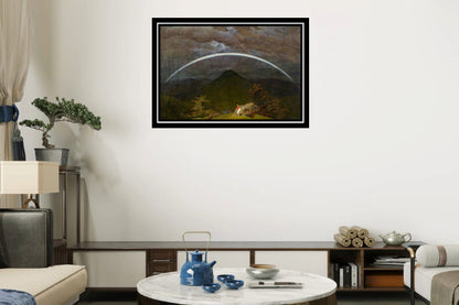 Mountain Landscape with Rainbow (1810) | Caspar David Friedrich | Painting Art Print | Wall Frame