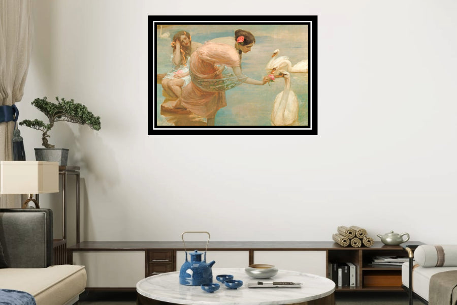 A Summer Morning (1897) | Rupert Bunny | Painting Art Print | Wall Frame