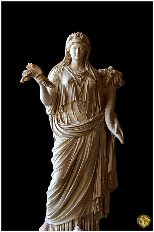 Livia as Ceres | Louvre Museum Paris | Vintage Sculptures | Art Print | Wall Frame