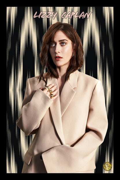 Lizzy Caplan | Vintage Hollywood Actress | Art Print | Wall Frame