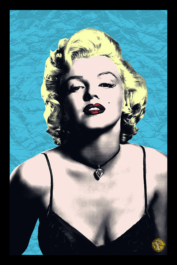 Portrait of Marilyn Monroe | Vintage Pop Art | Large Poster Print | Wall Frame