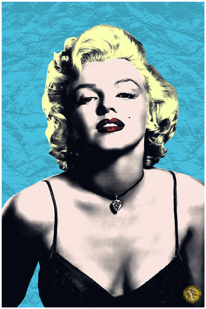 Portrait of Marilyn Monroe | Vintage Pop Art | Large Poster Print | Wall Frame