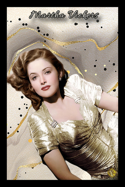 Martha Vickers | Vintage Hollywood Actress | Art Print | Wall Frame