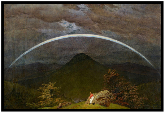 Mountain Landscape with Rainbow (1810) | Caspar David Friedrich | Painting Art Print | Wall Frame