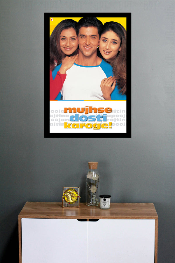 Mujhse Dosti Karoge! (2002) | Bollywood Movie Poster | Wall Frame