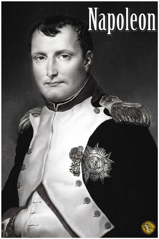 Napoleon Bonaparte | Vintage Famous Personalities | Large Poster Art Print | Wall Frame