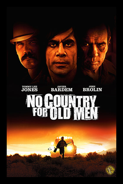 No Country for Old Men (2007) | Hollywood Movie Poster | Wall Frame