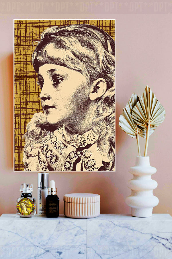 Portrait of May Gillilan | Vintage Pop Art | Large Poster Print | Wall Frame