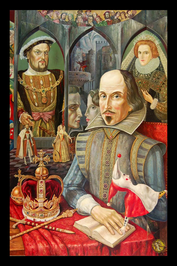 Portrait Of Shakespeare (1996) | Edward E. Ulan | Surrealist Painting Artwork | Art Print | Wall Frame