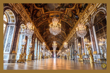 Palace Of Versailles | Paris France | Vintage Landscape Architecture | Wall Frame