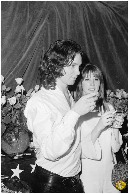 Jim Morrison Pamela Courson 1968 | Vintage Rock Band | Art Print | Wall Frame