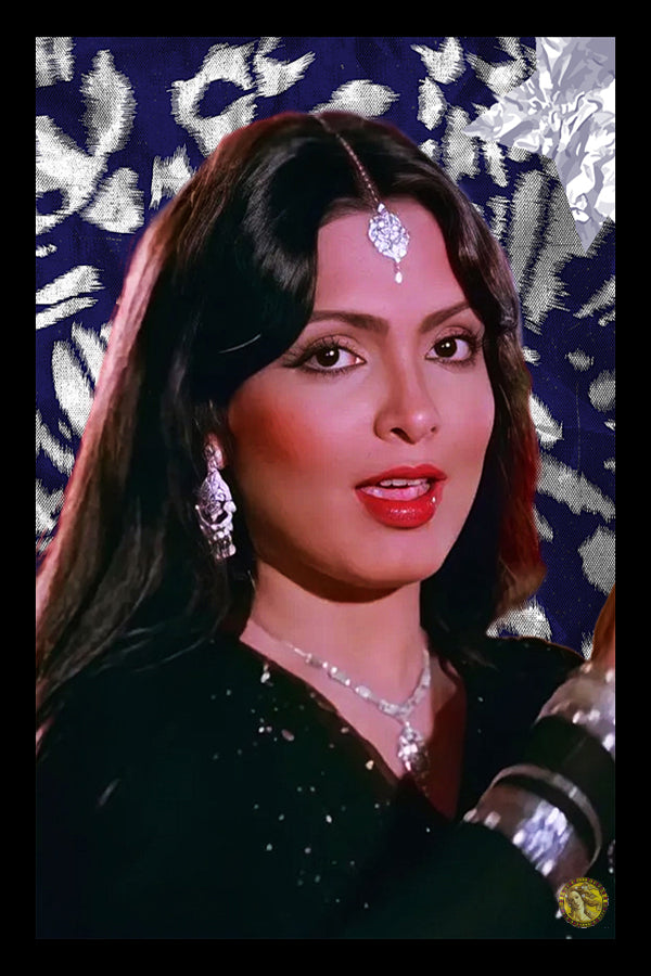 Parveen Babi | Vintage Bollywood Actress | Large Art Print | Wall Frame