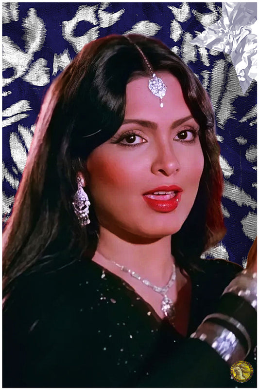 Parveen Babi | Vintage Bollywood Actress | Large Art Print | Wall Frame