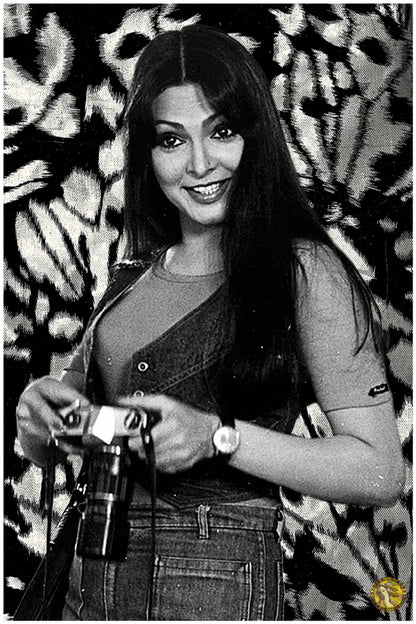 Parveen Babi | Vintage Bollywood Actress | Large Art Print | Wall Frame