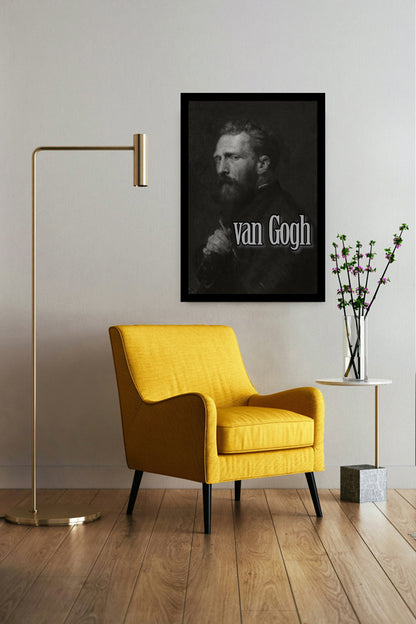 Vincent van Gogh | Vintage Famous Personalities | Large Poster Art Print | Wall Frame