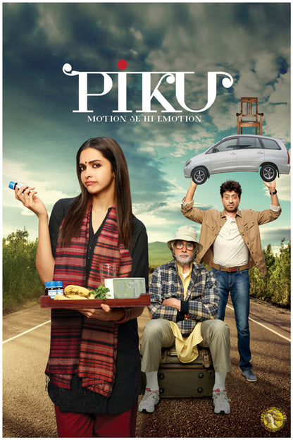 Piku (2015) | Bollywood Movie Poster | Wall Frame