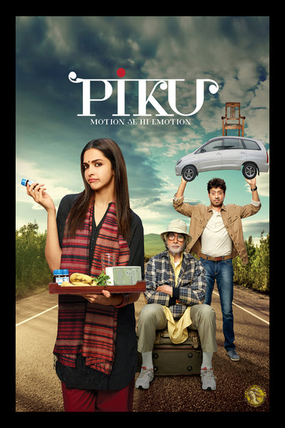 Piku (2015) | Bollywood Movie Poster | Wall Frame